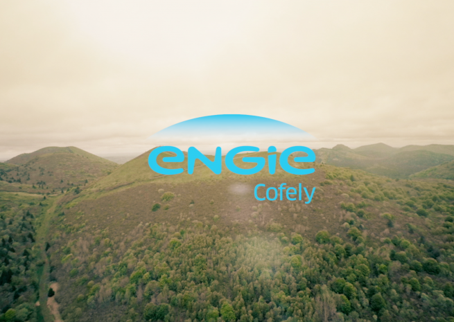 logo engie cofely sur video drone puy de dome